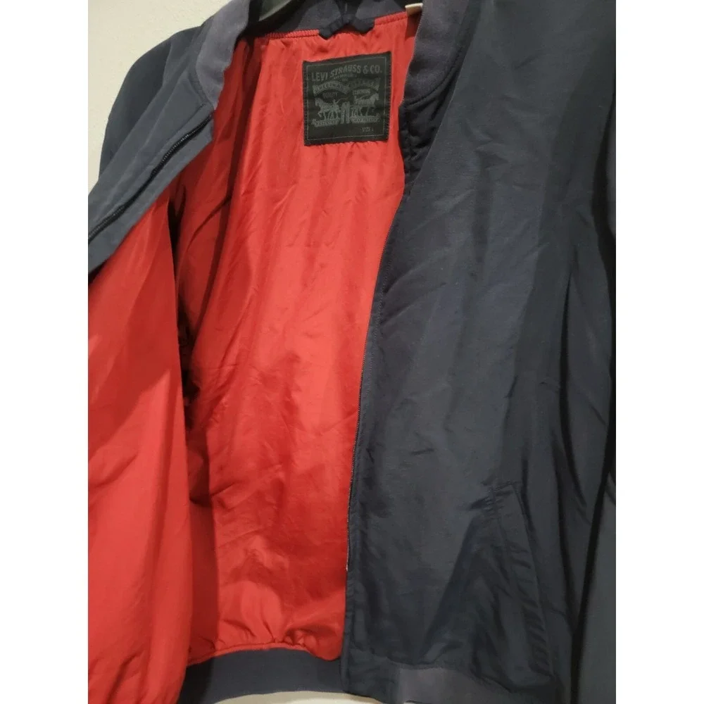 Levi's Levi Strauss Navy Blue Bomber‎ Jacket Size L